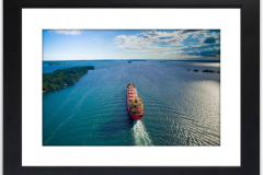 Federal Mass bulk carrier on the St. Lawrence river