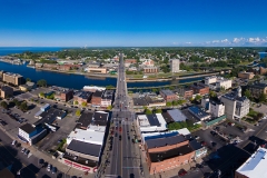 Looking down Bridge St. - East